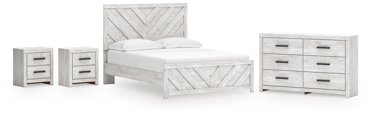 Best Deals Furniture - Ashley Furniture - Cayboni Queen Panel Bed, Dresser and 2 Nightstands - Queen Panel Bed, Dresser and 2 Nightstands - B3788B13