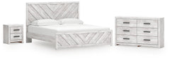 Best Deals Furniture - Ashley Furniture - Cayboni King Panel Bed, Dresser and Nightstand - King Panel Bed, Dresser and Nightstand - B3788B10