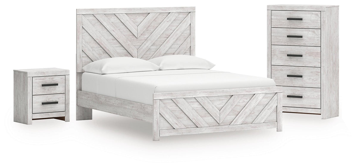 Best Deals Furniture - Ashley Furniture - Cayboni Queen Panel Bed, Chest and Nightstand - Queen Panel Bed, Chest and Nightstand - B3788B20