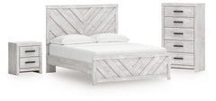 Best Deals Furniture - Ashley Furniture - Cayboni Queen Panel Bed, Chest and Nightstand - Queen Panel Bed, Chest and Nightstand - B3788B20