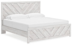 Best Deals Furniture - Ashley Furniture - Cayboni King Panel Bed - King Panel Bed / Whitewash - B3788B7