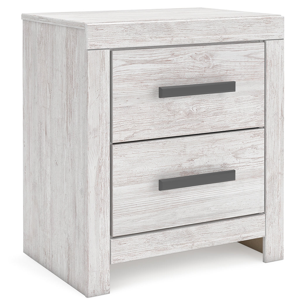 Best Deals Furniture - Ashley Furniture - Cayboni Nightstand - Two Drawer Night Stand / Whitewash - B3788-92