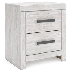 Best Deals Furniture - Ashley Furniture - Cayboni Nightstand - Two Drawer Night Stand / Whitewash - B3788-92