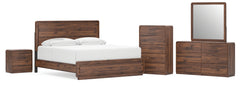 Best Deals Furniture - Ashley Furniture - Fortlorn Queen Panel Bed, Dresser, Mirror, 2 Chests and 2 Nightstands - Queen Panel Bed, Dresser, Mirror, 2 Chests and 2 Nightstands - PCB386B12