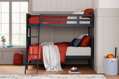 Best Deals Furniture - Ashley Furniture - Nextonfort Twin over Twin Bunk Bed with Mattresses - Twin over Twin Bunk Bed with Mattresses / Multi - B396B12