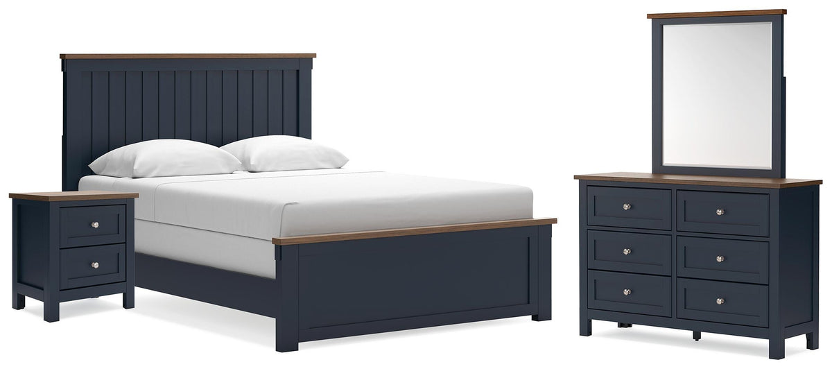 Best Deals Furniture - Ashley Furniture - Landocken Queen Panel Bed, Dresser, Mirror and Nightstand - Queen Panel Bed, Dresser, Mirror and Nightstand - B414B18
