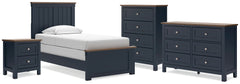 Best Deals Furniture - Ashley Furniture - Landocken Twin Panel Bed, Dresser, Chest and Nightstand - Twin Panel Bed, Dresser, Chest and Nightstand - B414B20