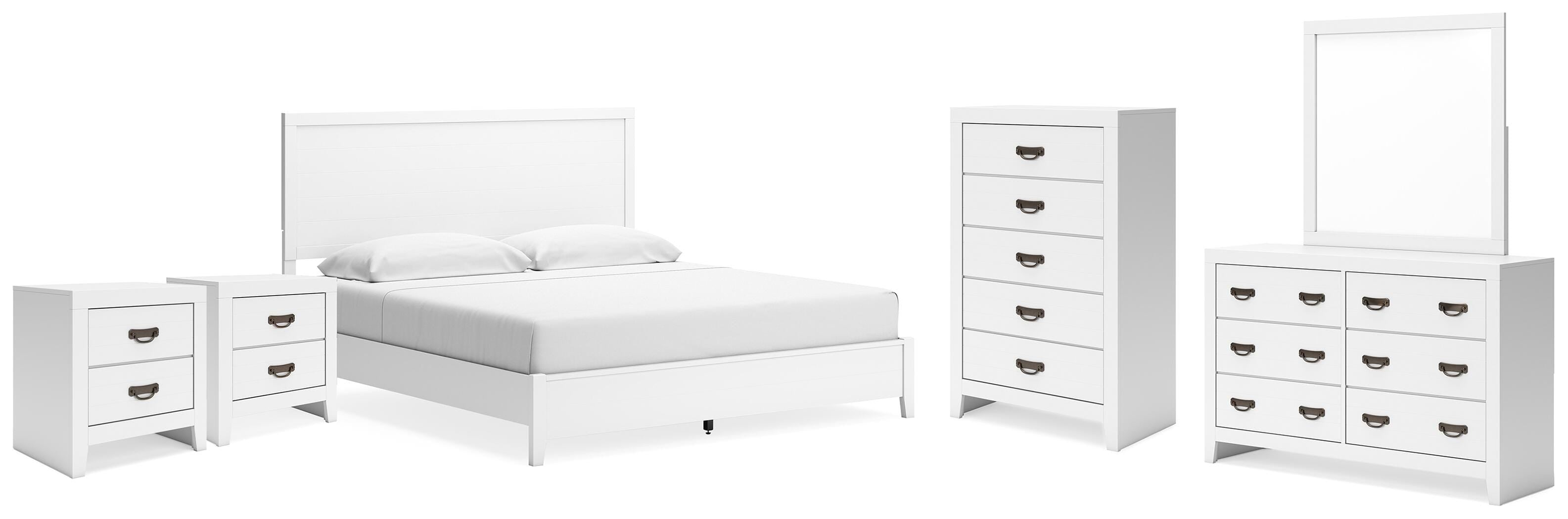 Best Deals Furniture - Ashley Furniture - Binterglen King Panel Bed, Dresser, Chest and 2 Nightstands - King Panel Bed, Dresser, Chest and 2 Nightstands - B427B21