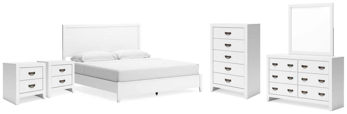 Best Deals Furniture - Ashley Furniture - Binterglen King Panel Bed, Dresser, Chest and 2 Nightstands - King Panel Bed, Dresser, Chest and 2 Nightstands - B427B21