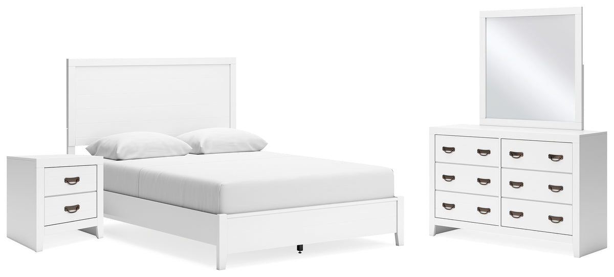 Best Deals Furniture - Ashley Furniture - Binterglen Queen Panel Bed, Dresser, Mirror and Nightstand - Queen Panel Bed, Dresser, Mirror and Nightstand - B427B14