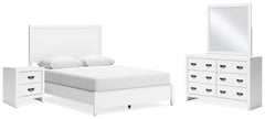 Best Deals Furniture - Ashley Furniture - Binterglen Queen Panel Bed, Dresser, Mirror and Nightstand - Queen Panel Bed, Dresser, Mirror and Nightstand - B427B14