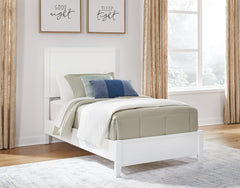 Best Deals Furniture - Ashley Furniture - Binterglen Twin Panel Bed - Twin Panel Bed / White - B427B2