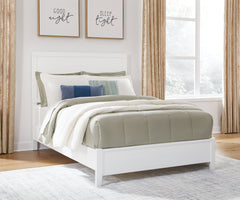 Best Deals Furniture - Ashley Furniture - Binterglen Full Panel Bed - Full Panel Bed / White - B427B4