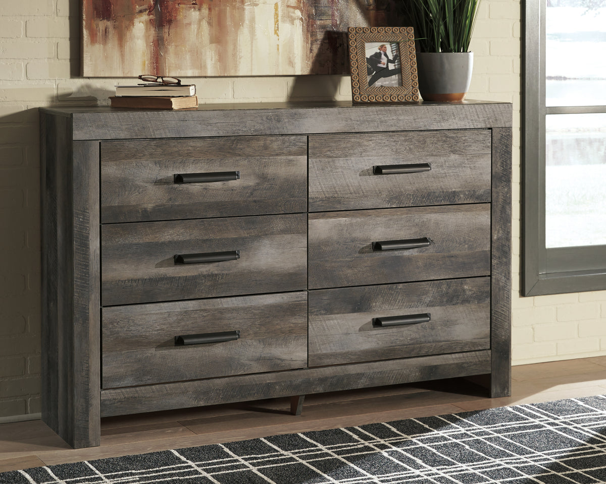 Best Deals Furniture - Ashley Furniture - Wynnlow Dresser - Six Drawer Dresser / Gray - B440-31