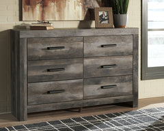 Best Deals Furniture - Ashley Furniture - Wynnlow Dresser - Six Drawer Dresser / Gray - B440-31
