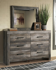 Best Deals Furniture - Ashley Furniture - Wynnlow Dresser and Mirror - Dresser and Mirror / Gray - B440B1