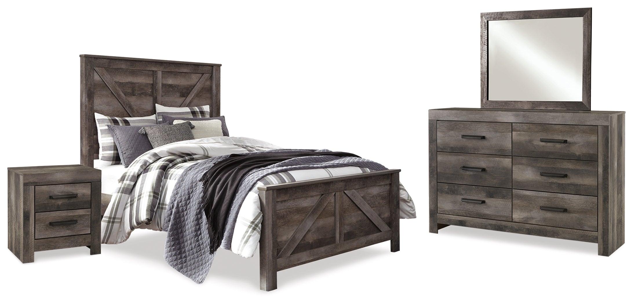 Wynnlow Queen Crossbuck Panel Bed