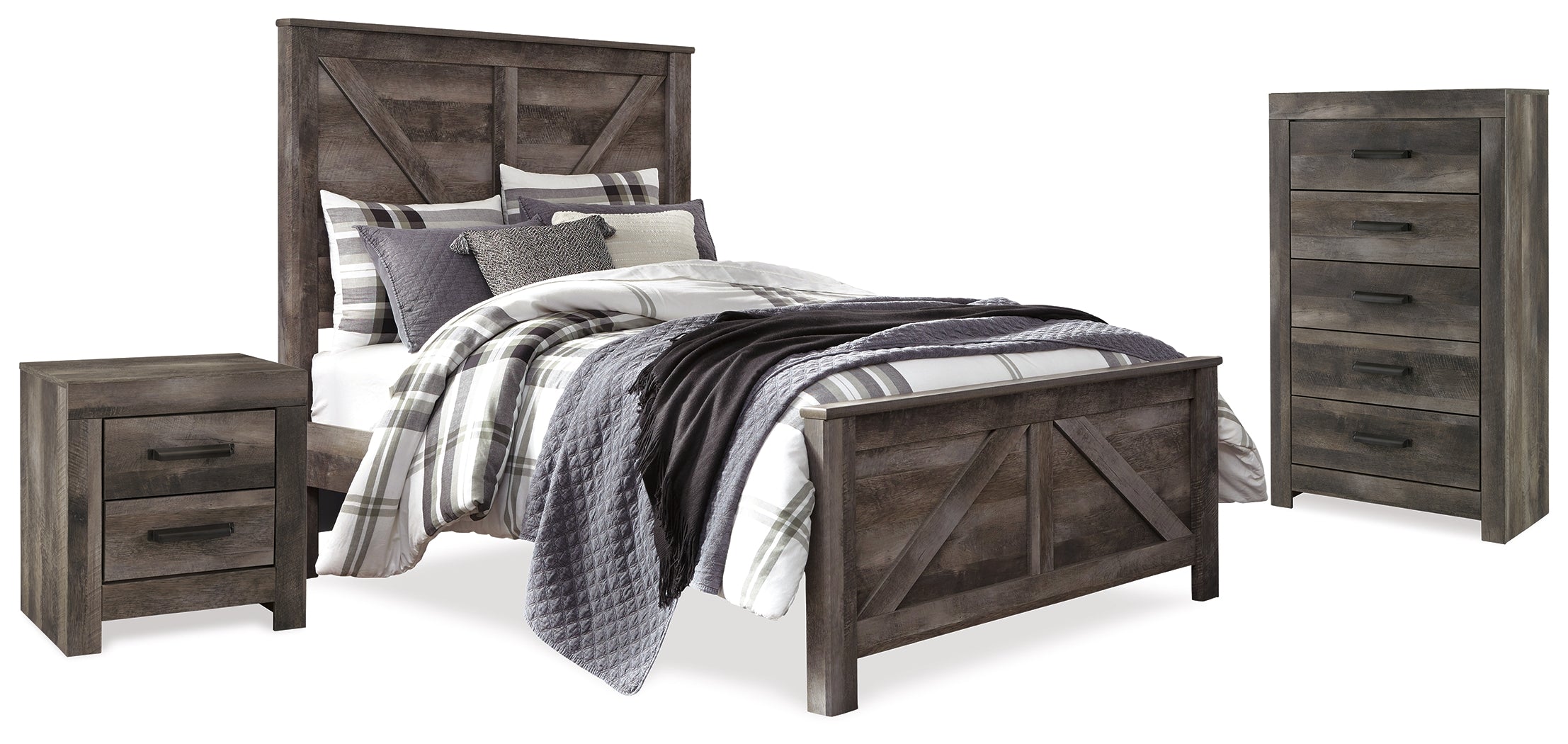 Wynnlow Queen Crossbuck Panel Bed