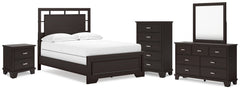 Best Deals Furniture - Ashley Furniture - Covetown Full Panel Bed, Dresser, Mirror, Chest and Nightstand - Full Panel Bed, Dresser, Mirror, Chest and Nightstand - B441B13