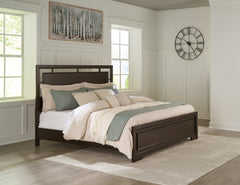 Best Deals Furniture - Ashley Furniture - Covetown King Panel Bed - King Panel Bed / Dark Brown - B441B8