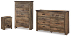 Best Deals Furniture - Ashley Furniture - Trinell Dresser, Chest and Nightstand - Dresser, Chest and Nightstand - B446B104