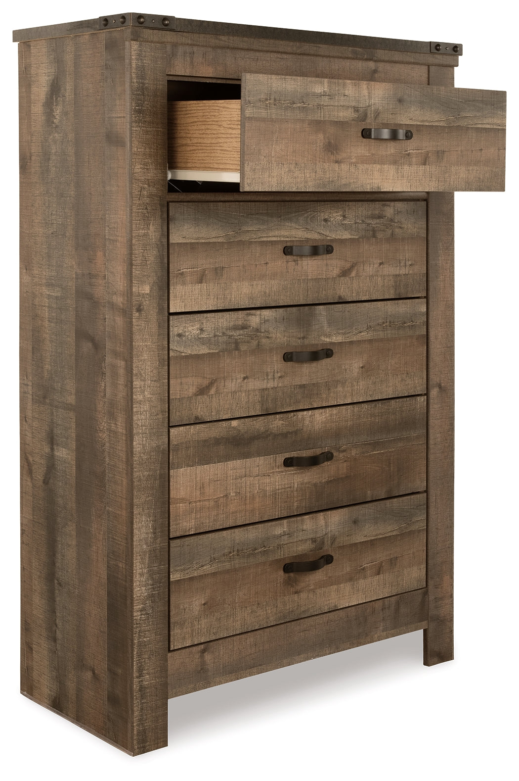 Trinell Queen Panel Headboard, Dresser, Mirror, Chest and Nightstand