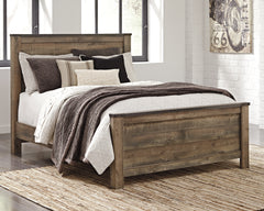 Best Deals Furniture - Ashley Furniture - Trinell Queen Panel Bed - Queen Panel Bed / Brown - B446B11