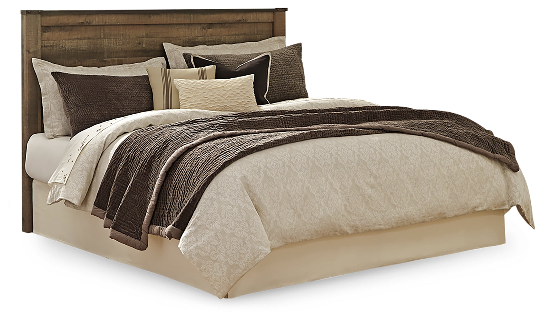 Trinell Queen Panel Headboard, Dresser, Mirror, Chest and Nightstand