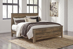 Best Deals Furniture - Ashley Furniture - Trinell King Panel Bed - King Panel Bed / Brown - B446B23