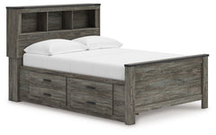 Best Deals Furniture - Ashley Furniture - Frandern Full Bookcase Panel Bed with Storage - Full Bookcase Panel Bed with Storage / Gray - B4480B9
