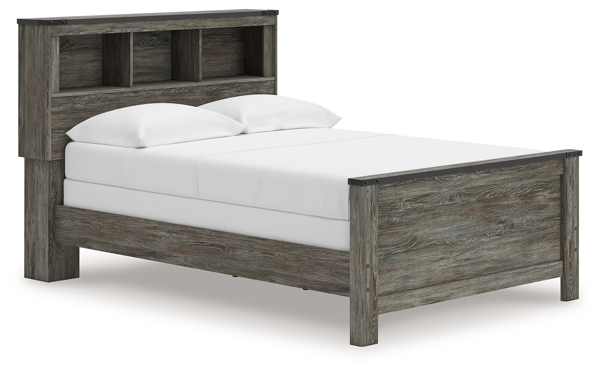 Best Deals Furniture - Ashley Furniture - Frandern Full Bookcase Panel Bed - Full Bookcase Panel Bed / Gray - B4480B3