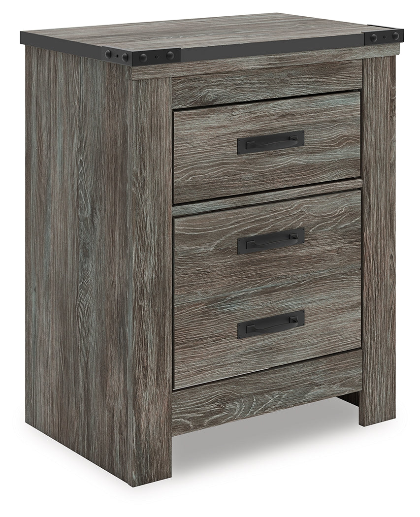 Best Deals Furniture - Ashley Furniture - Frandern Nightstand - Two Drawer Night Stand / Gray - B4480-92