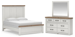 Best Deals Furniture - Ashley Furniture - Savonport Queen Panel Bed, Dresser and Mirror - Queen Panel Bed, Dresser and Mirror - B4615B8