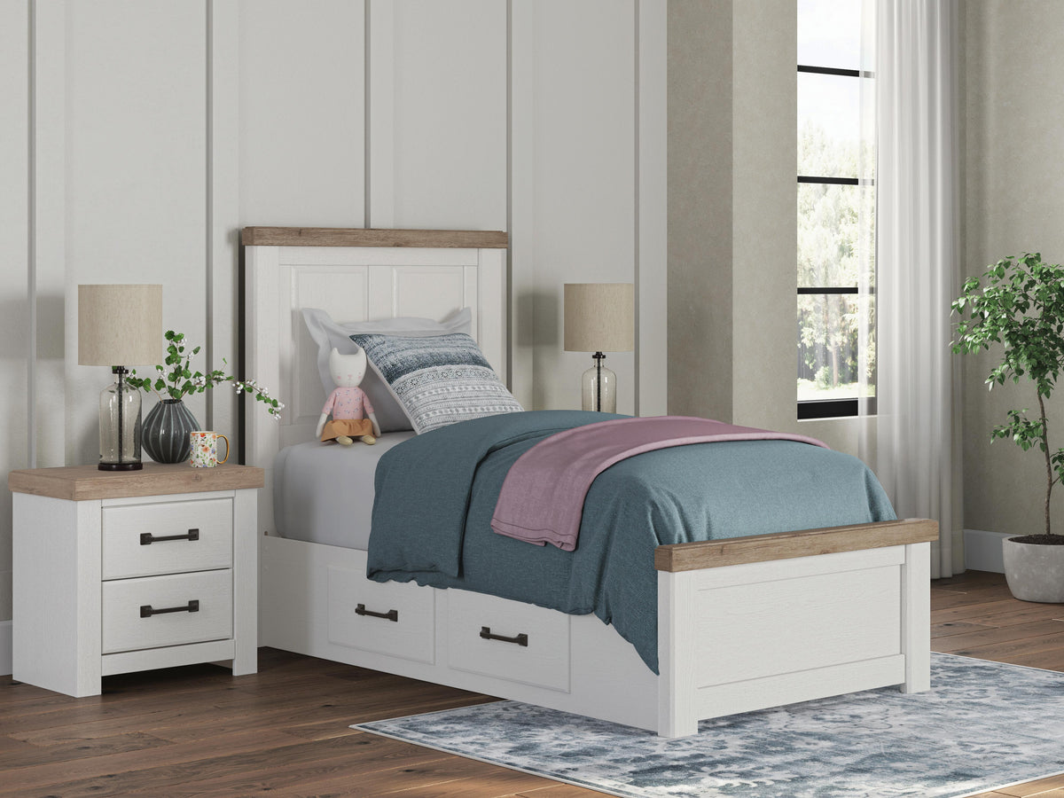 Best Deals Furniture - Ashley Furniture - Savonport Twin Panel Bed with Storage - Twin Panel Bed with Storage - B4615B18