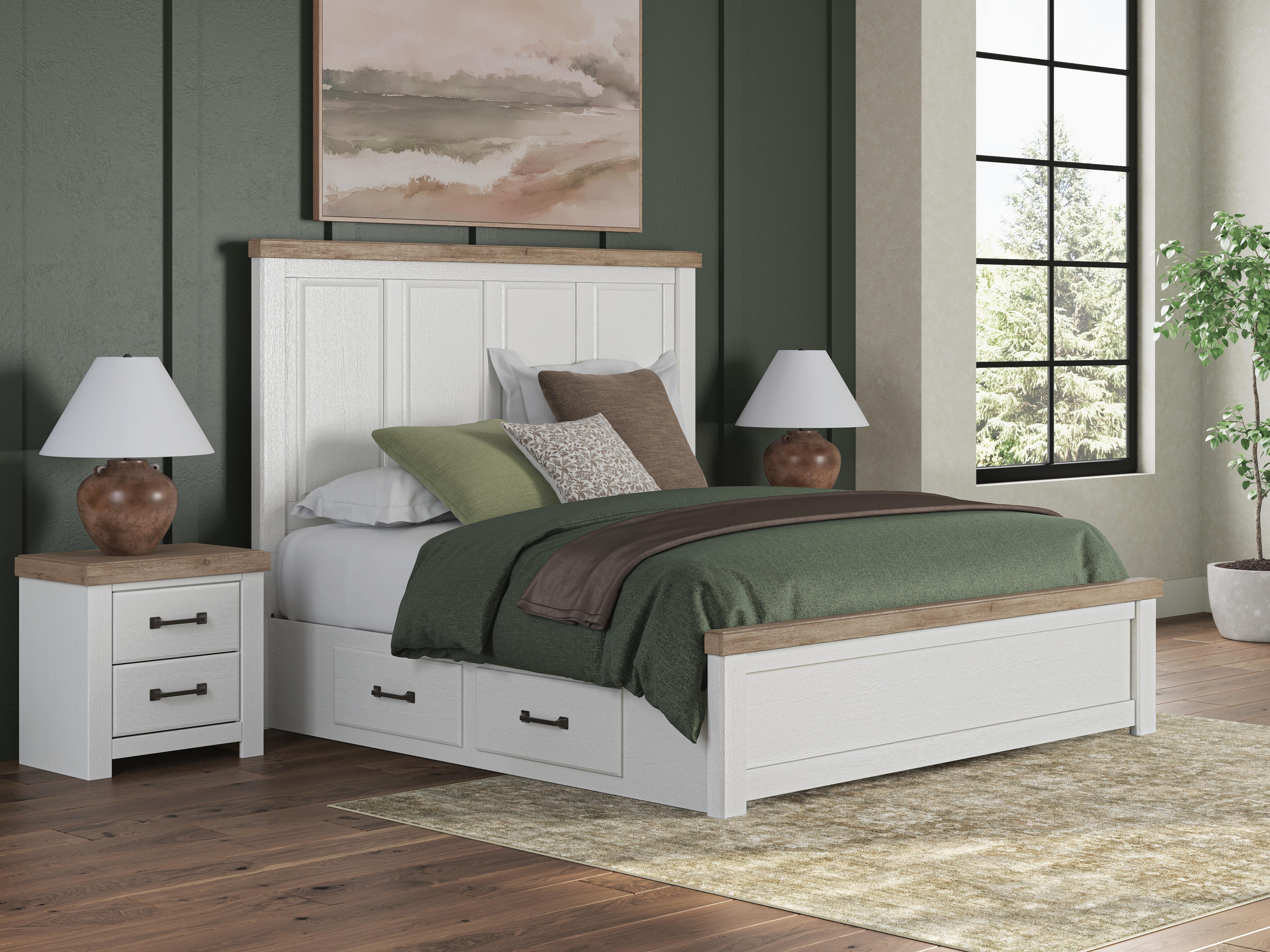 Best Deals Furniture - Ashley Furniture - Savonport King Panel Bed with Storage - King Panel Bed with Storage - B4615B15