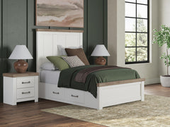 Best Deals Furniture - Ashley Furniture - Savonport Full Panel Bed with Storage - Full Panel Bed with Storage - B4615B19