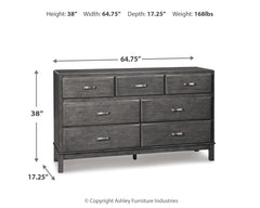 Caitbrook Queen Storage Bed, Dresser and Nightstand