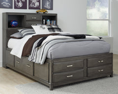 Best Deals Furniture - Ashley Furniture - Caitbrook Full Storage Bed with 7 Drawers - Full Storage Bed with 7 Drawers / Gray - B476B4