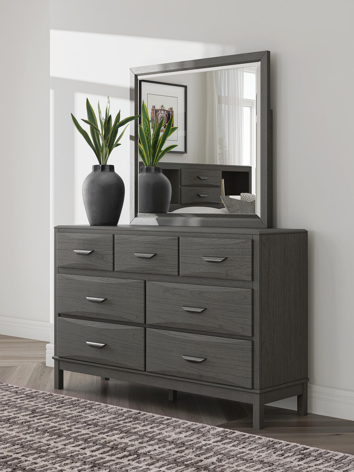 Best Deals Furniture - Ashley Furniture - Mazing Dresser and Mirror - Dresser and Mirror - PCB478B1