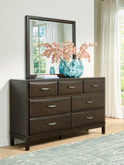 Best Deals Furniture - Ashley Furniture - Vanmore Dresser and Mirror - Dresser and Mirror / Dark Brown - B479B1