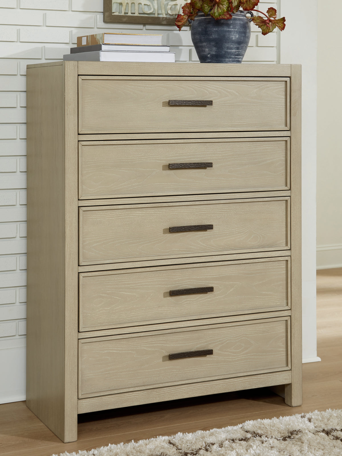 Best Deals Furniture - Ashley Furniture - Calmoro Chest of Drawers - Five Drawer Chest - B602-46