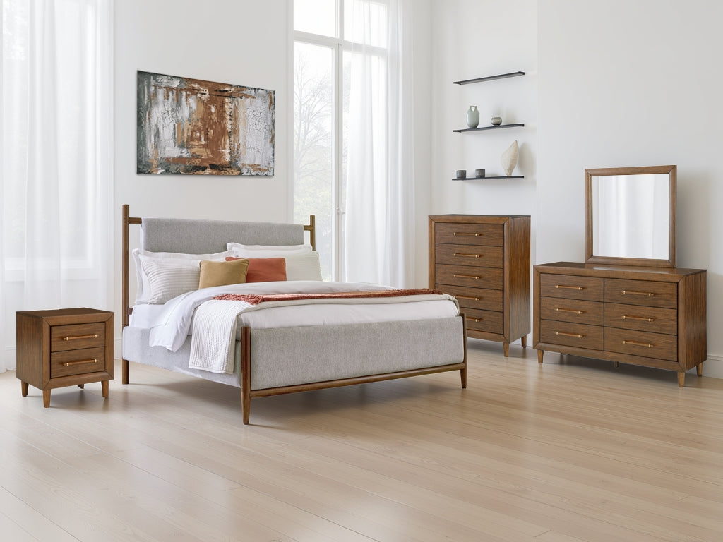 Best Deals Furniture - Ashley Furniture - Lyncott Queen Upholstered Panel Bed - Queen Upholstered Panel Bed - B615B2