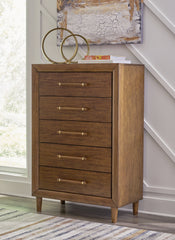 Best Deals Furniture - Ashley Furniture - Lyncott Chest of Drawers - Five Drawer Chest / Brown - B615-46