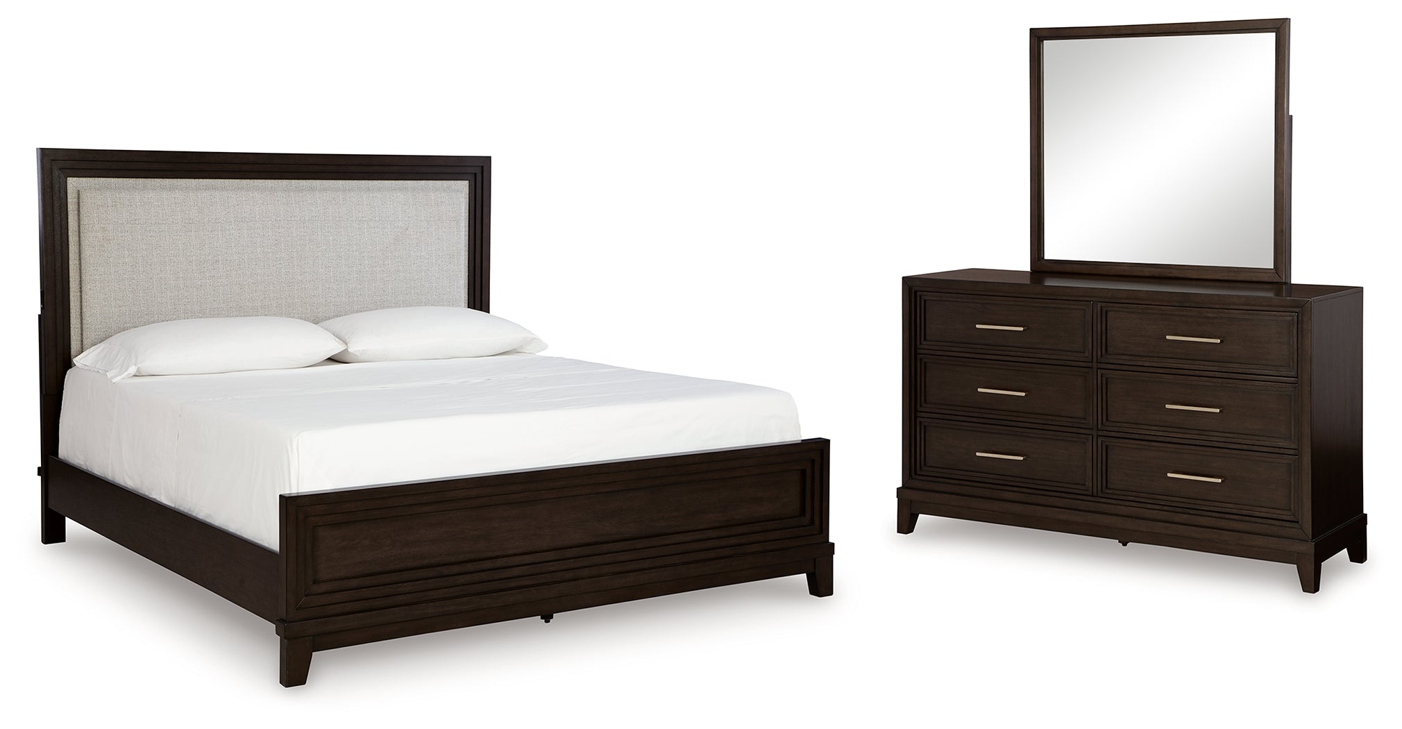 Neymorton King Upholstered Panel Bed