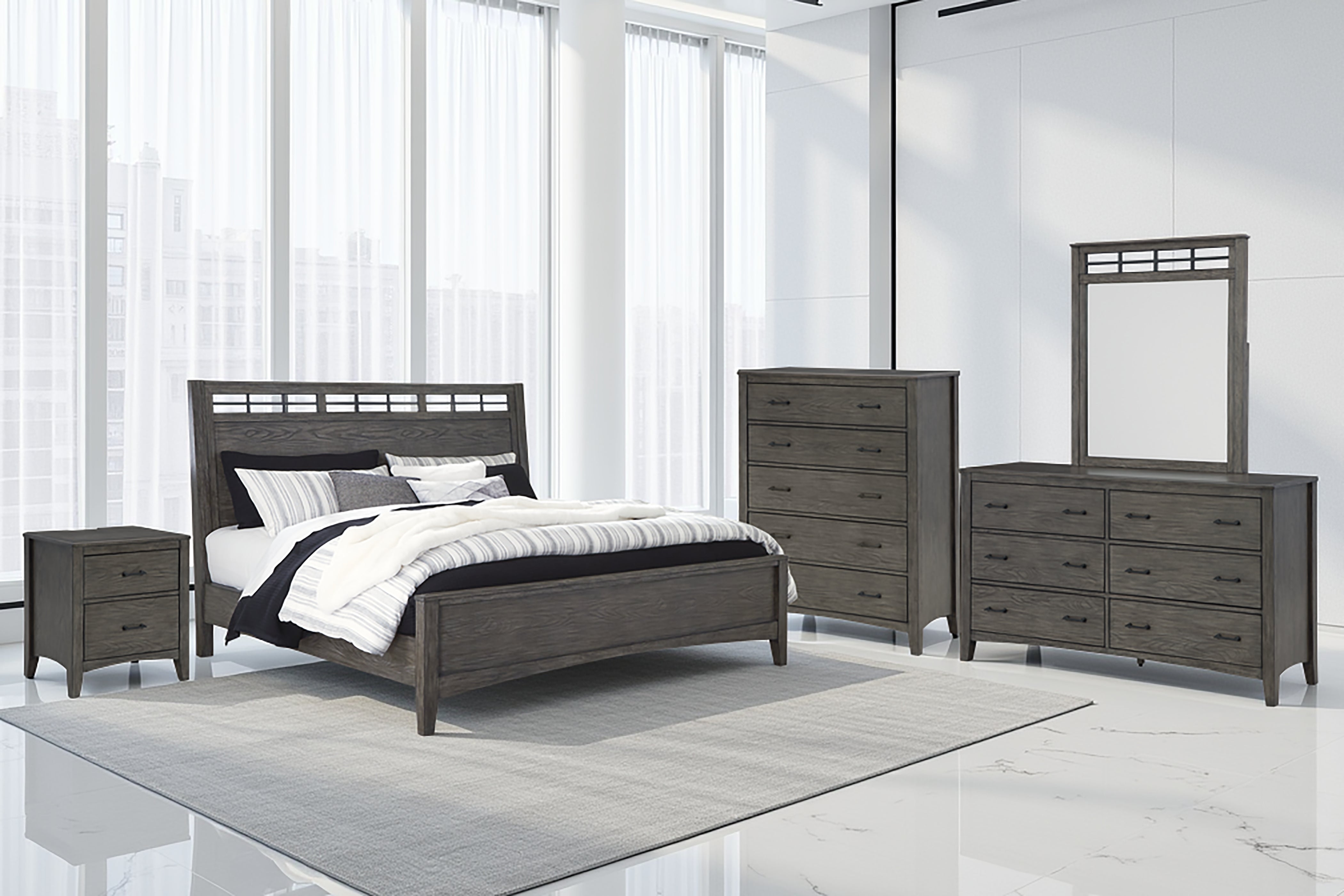 Montillan King Panel Bed