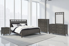 Best Deals Furniture - Ashley Furniture - Montillan Queen Panel Bed - Queen Panel Bed / Grayish Brown - B651B2