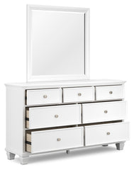 Fortman Queen Panel Bed, Dresser, Mirror and Nightstand