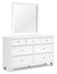 Fortman Queen Panel Bed, Dresser, Mirror and 2 Nightstands
