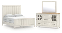 Best Deals Furniture - Ashley Furniture - Shaybrock Queen Panel Bed, Dresser and Mirror - Queen Panel Bed, Dresser and Mirror - B683B3
