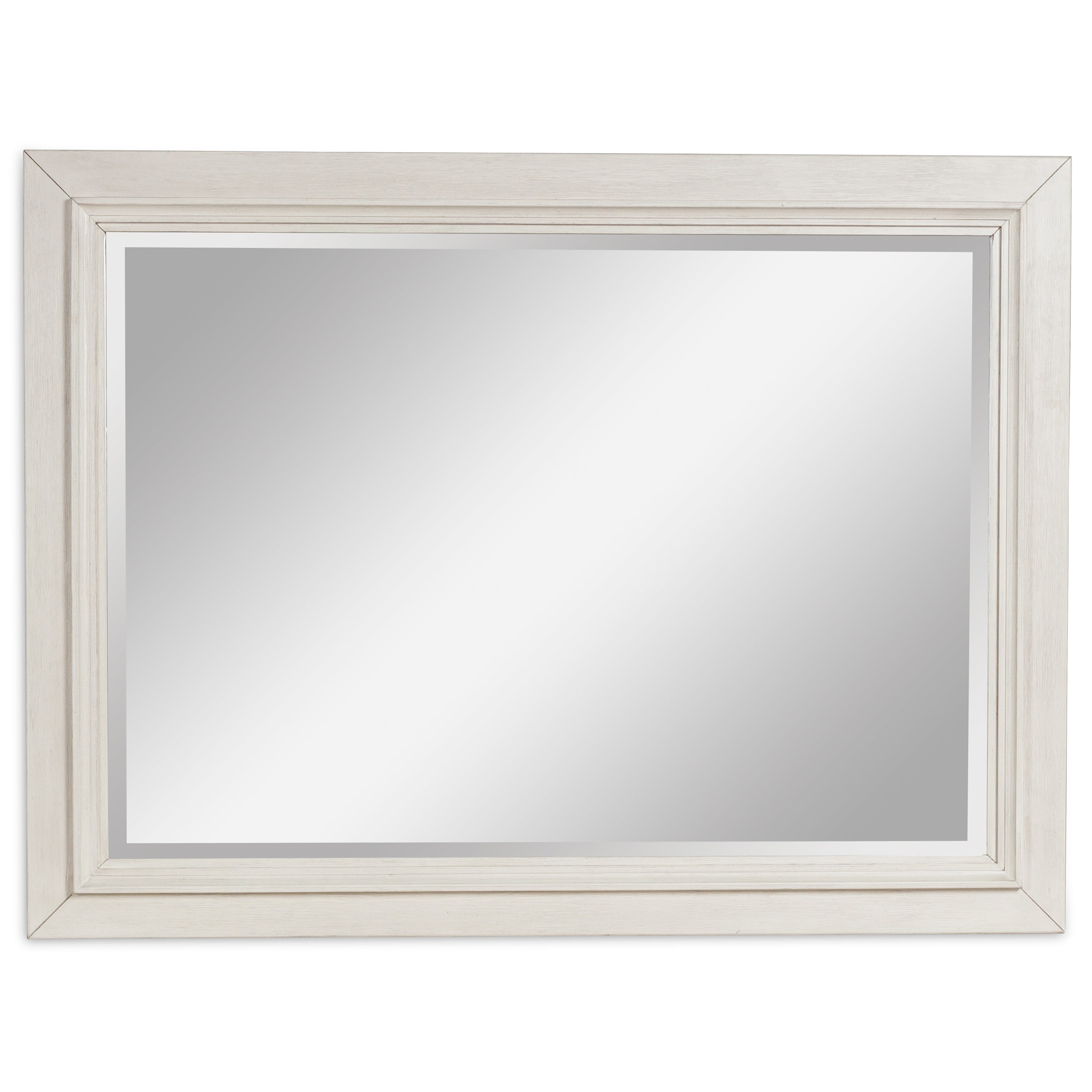 Best Deals Furniture - Ashley Furniture - Shaybrock Bedroom Mirror - Bedroom Mirror / Antique White/Brown - B683-36